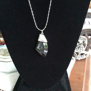 NWT Chico’s’ 36” pendant necklace with adjustable silver metal chain.